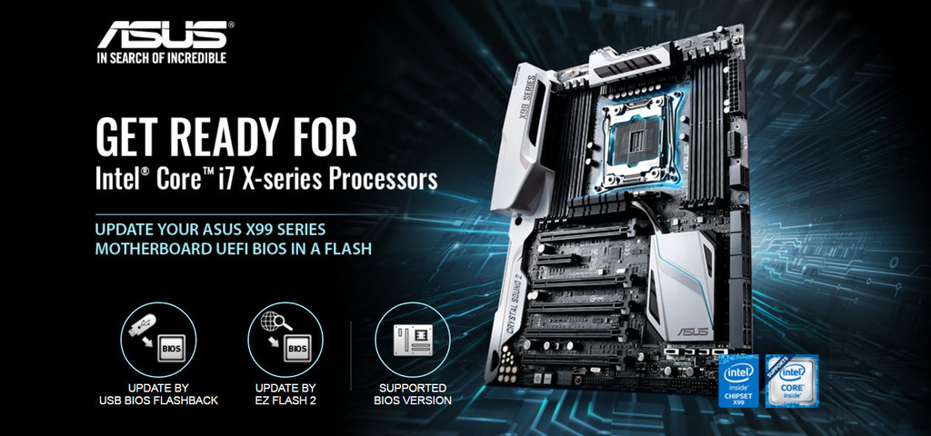 ASUS mengumumkan dukungan untuk Prosesor Intel Core i7 X-Series