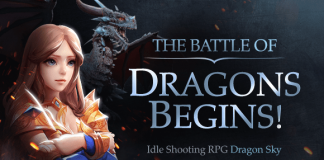 Com2uS Merilis Game Idle Shooting RPG DragonSky