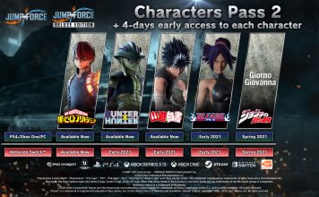 Karakter Jump Force DLC Giorno Giovanna diluncurkan musim semi ini