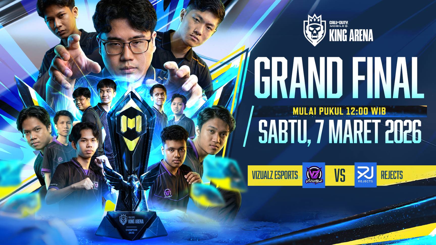 CODM King Arena 2026: Duel Visualz vs Rejects di Grand Final