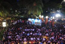 Nobar UniPin Pesta Bola Dunia 2026 Meriah, Ribuan Warga Padati Taman Bendera Pusaka